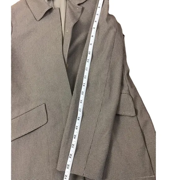 Theory Mini Houndstooth Suit/Long Jacket Size S &amp; Crop Straight Leg Slack Size 0