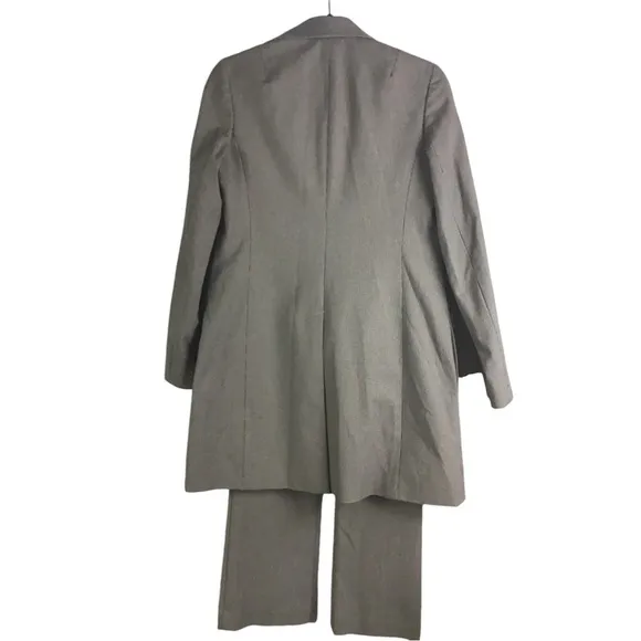 Theory Mini Houndstooth Suit/Long Jacket Size S &amp; Crop Straight Leg Slack Size 0