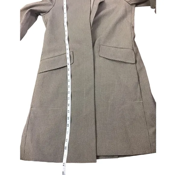 Theory Mini Houndstooth Suit/Long Jacket Size S &amp; Crop Straight Leg Slack Size 0