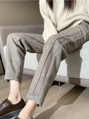 Tia™ | Chic High-Waisted Tweed Pants
