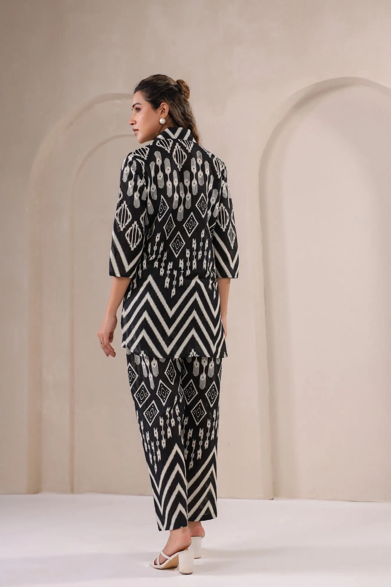 Timeless Ikat – Monochrome Co-Ord Set