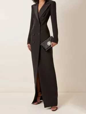 Tracey® | Elegant blazer dress with long sleeves