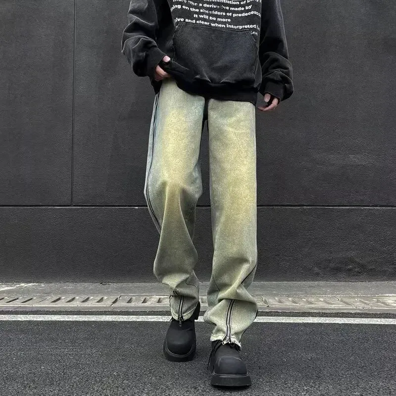 TrendStyle Vintage Loose-Fit Straight-Leg Herren Jeans