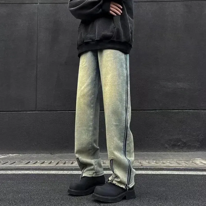 TrendStyle Vintage Loose-Fit Straight-Leg Herren Jeans