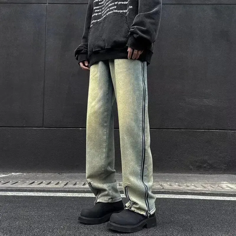 TrendStyle Vintage Loose-Fit Straight-Leg Herren Jeans