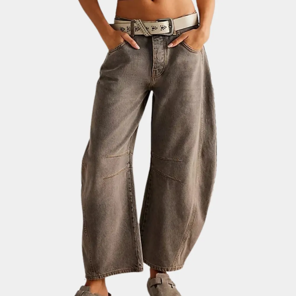 Trendy wide leg jeans for women