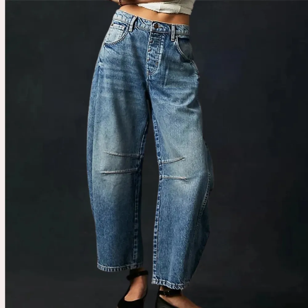 Trendy wide leg jeans for women