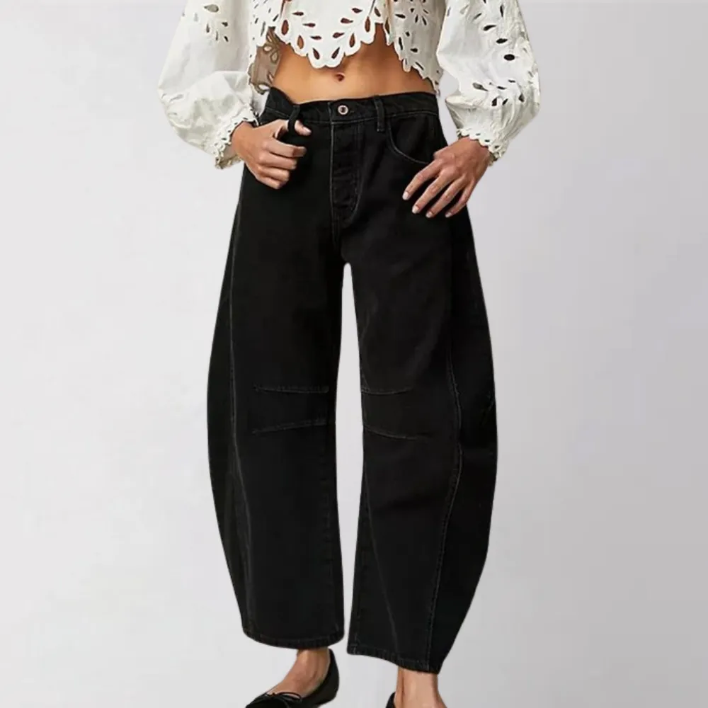 Trendy wide leg jeans for women