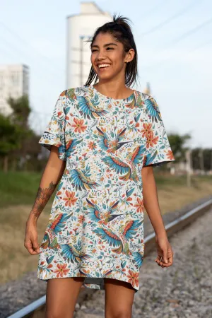 TShirt Dress - Colibri Abstract