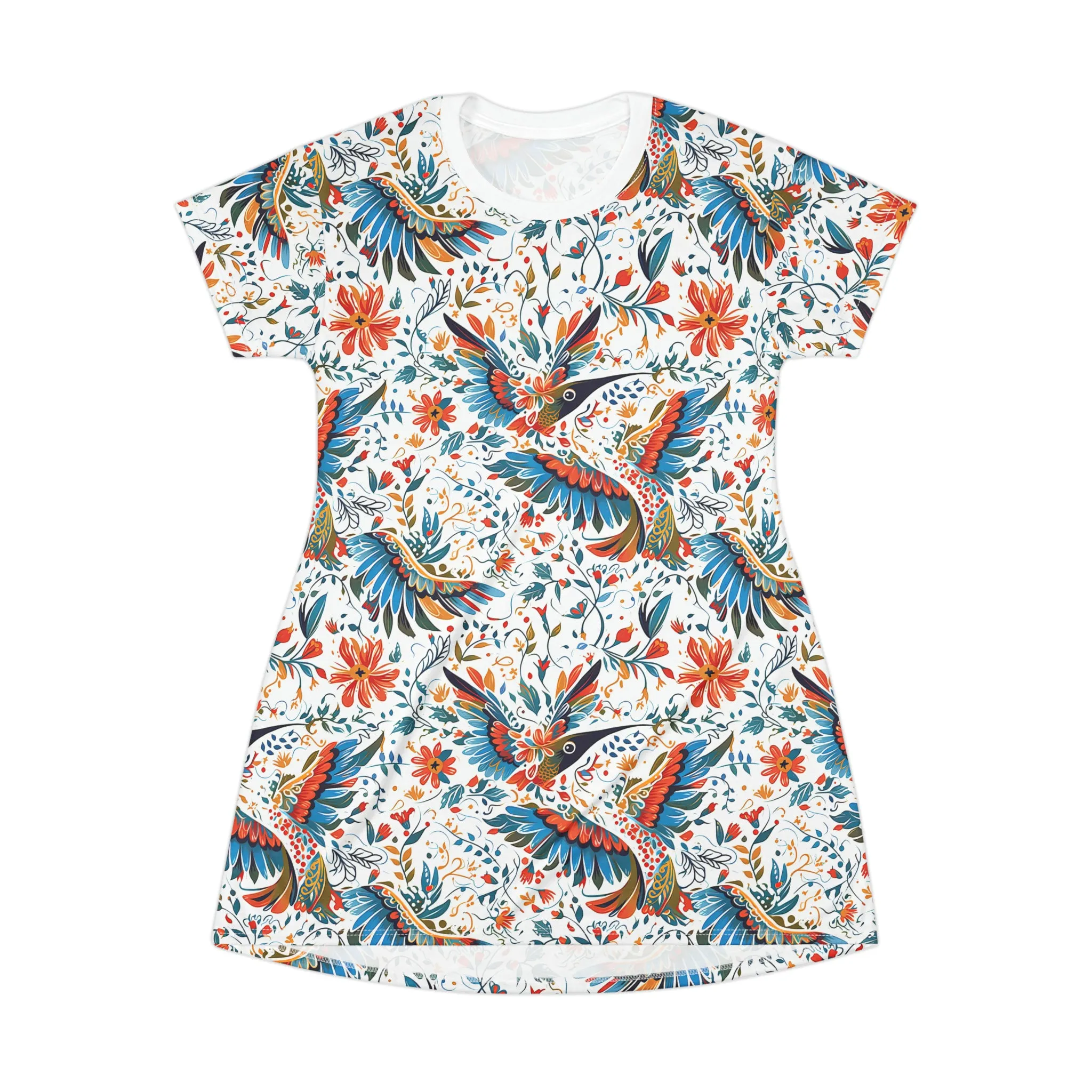 TShirt Dress - Colibri Abstract