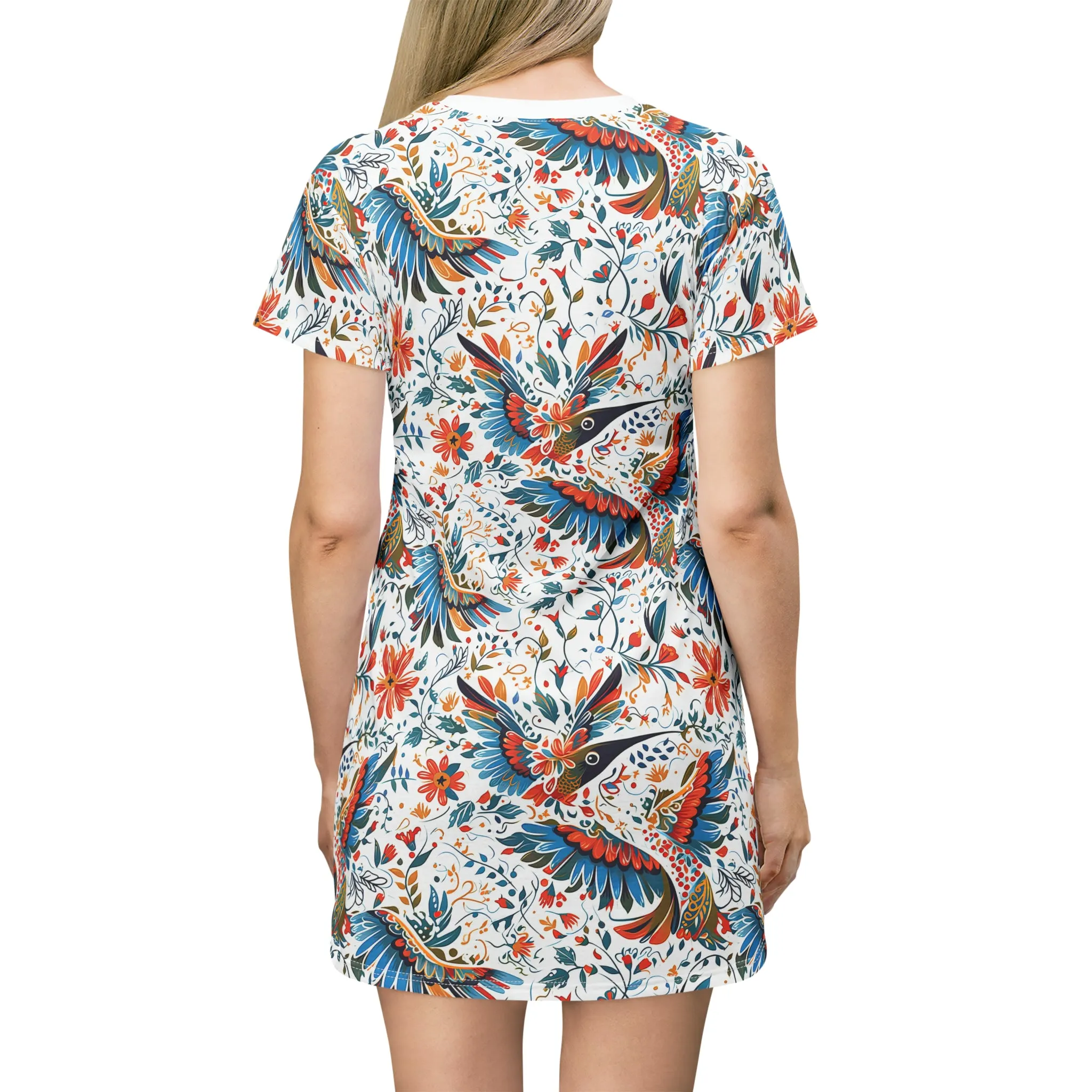 TShirt Dress - Colibri Abstract