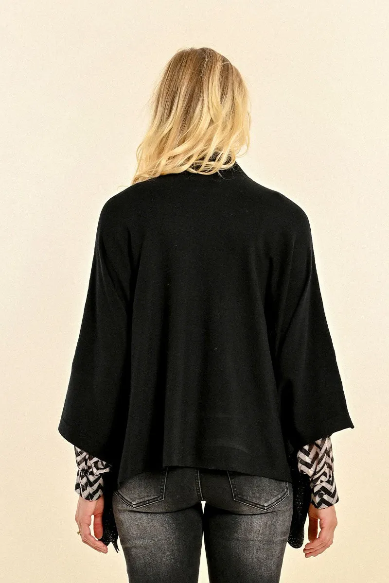 TURTLENECK PONCHO SWEATER
