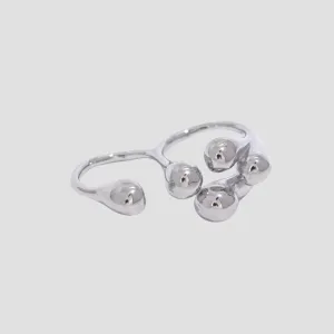 Two-Finger Stainless Steel Molecule Ring