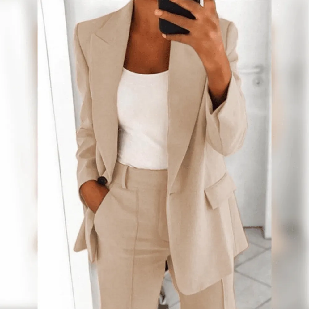 Two -part blazers set for ladies - tailored blazer and trouser kits