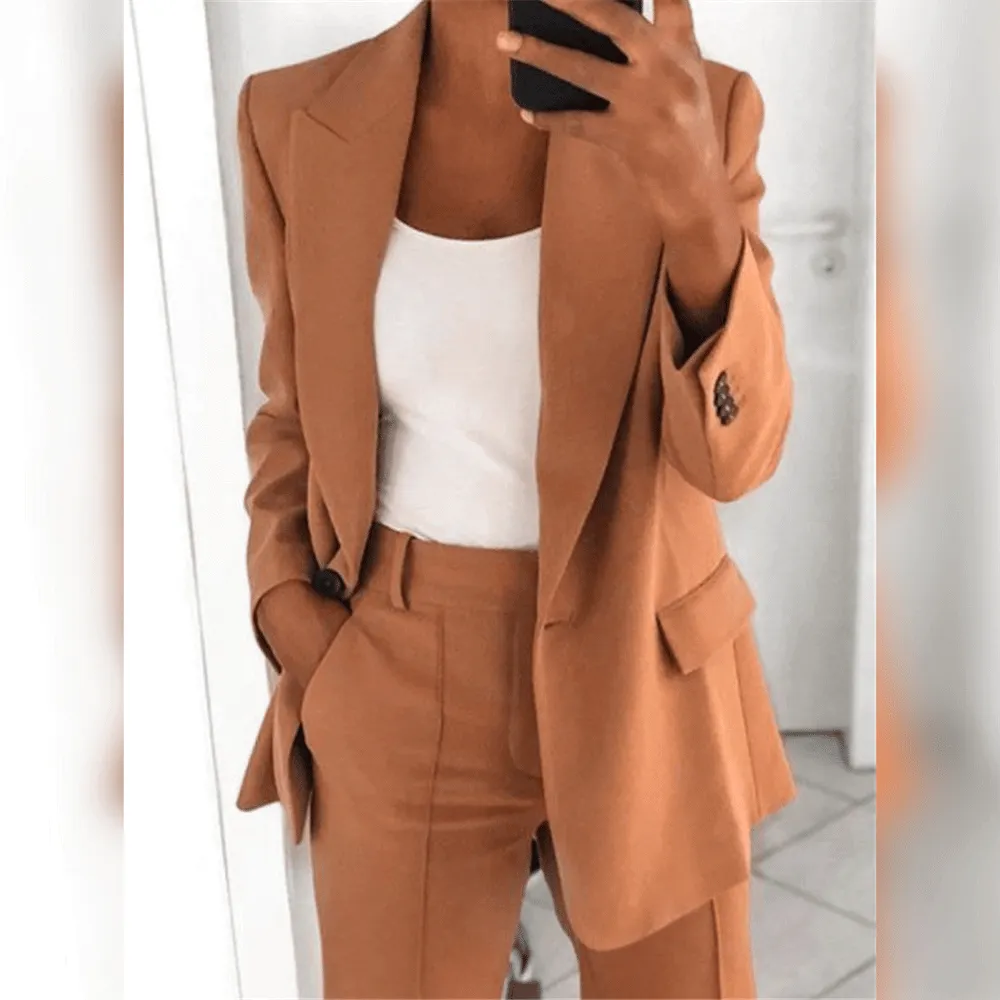 Two -part blazers set for ladies - tailored blazer and trouser kits