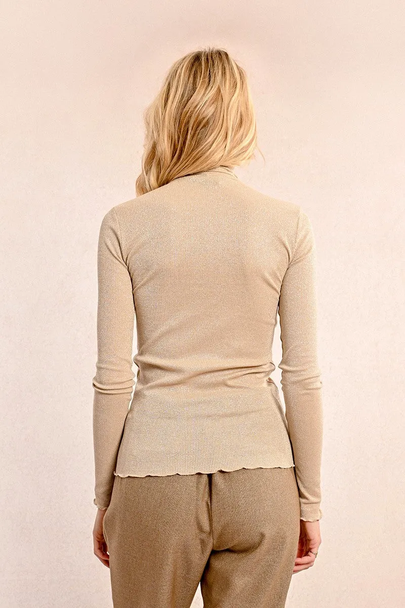 UNDER TURTLENECK SWEATER, RIBBED KNIT