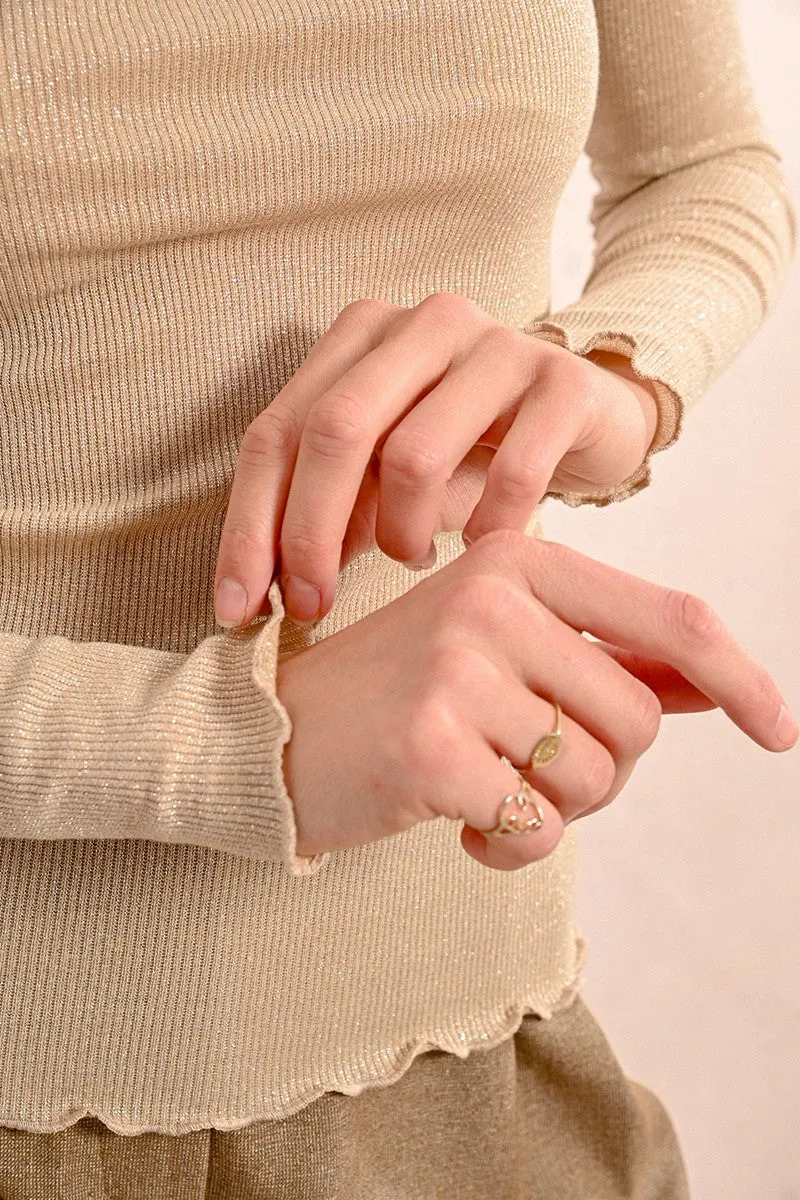 UNDER TURTLENECK SWEATER, RIBBED KNIT