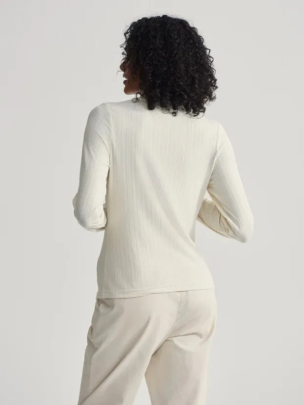 Varley | Astrid Fitted Long Sleeve Tee {Birch}