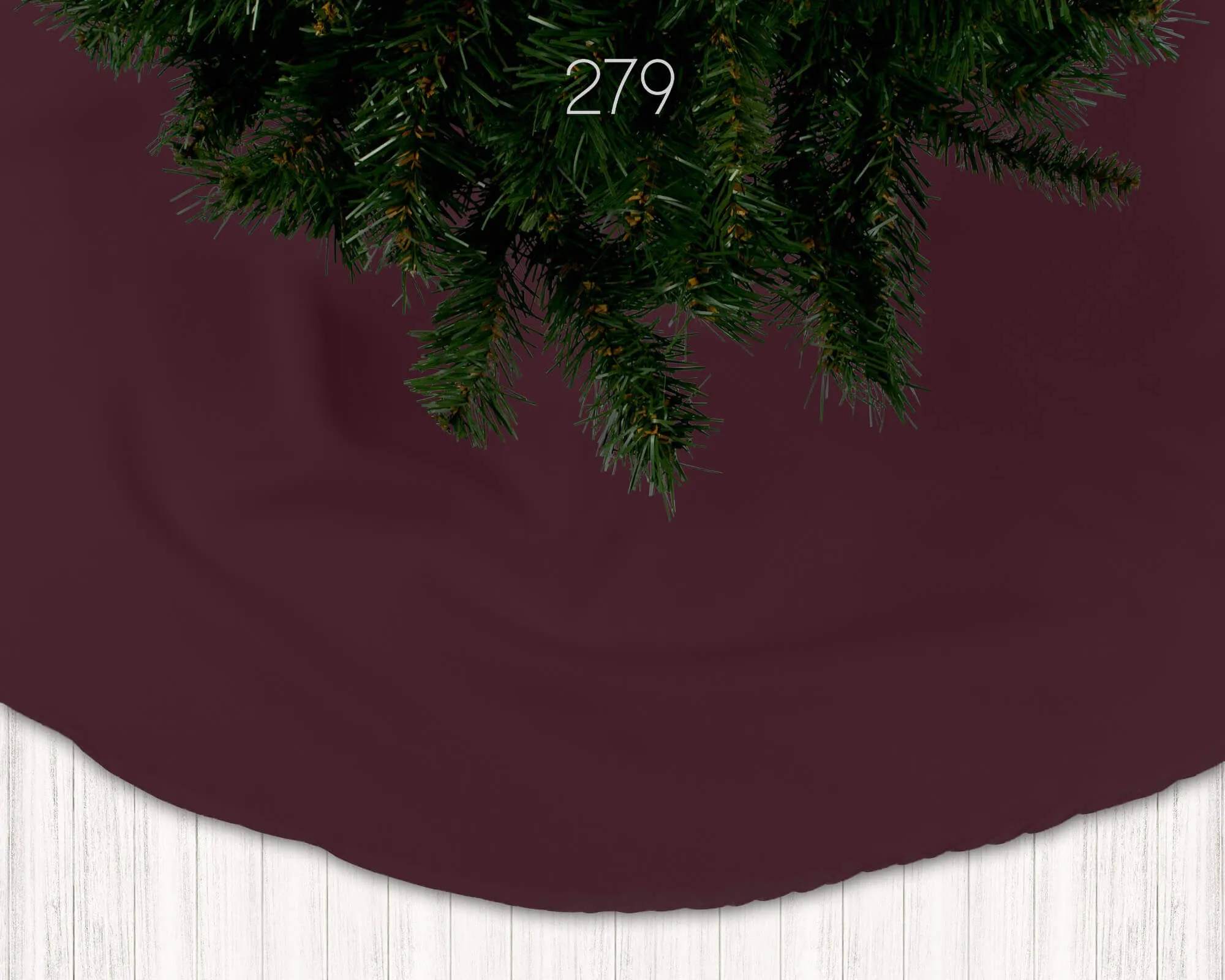 Vibrant Red, Burgundy, and Dark Merlot Holiday Christmas Tree Skirts