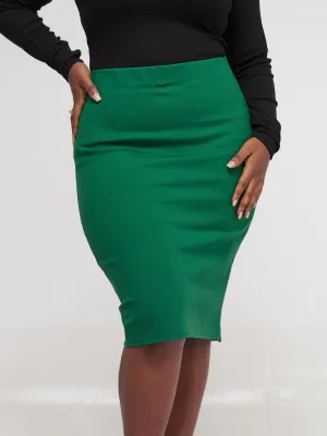 Vivo Basic Waridi Pencil Skirt - Green