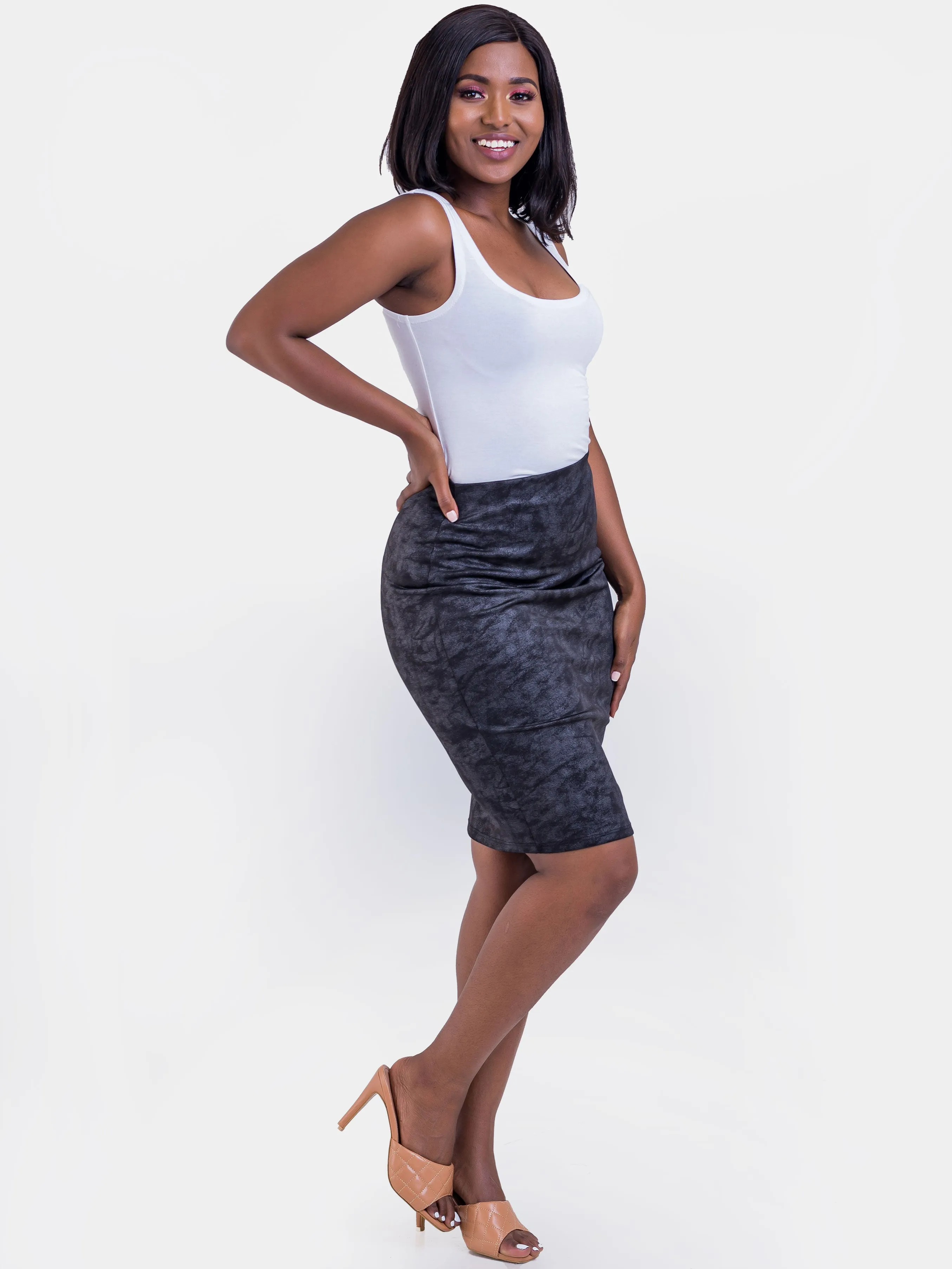 Vivo Naila Pencil Skirt - Black