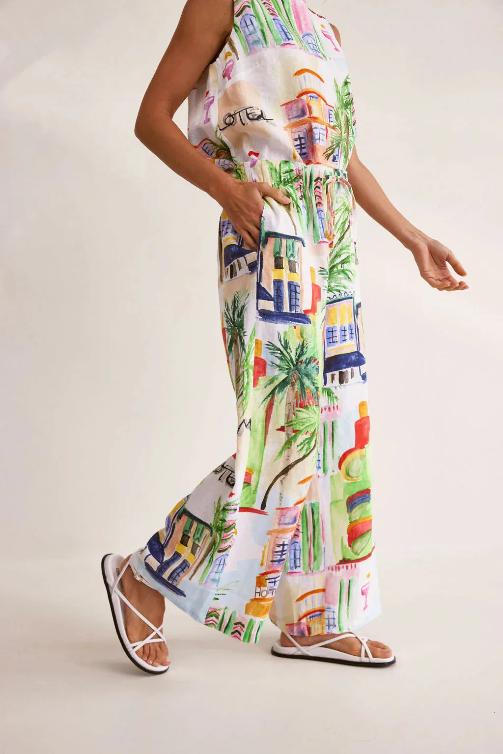 Wear Colour - Motel Print Pant