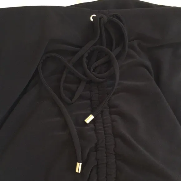 WHBM | Matte Jersey Ruched Pencil Skirt Black