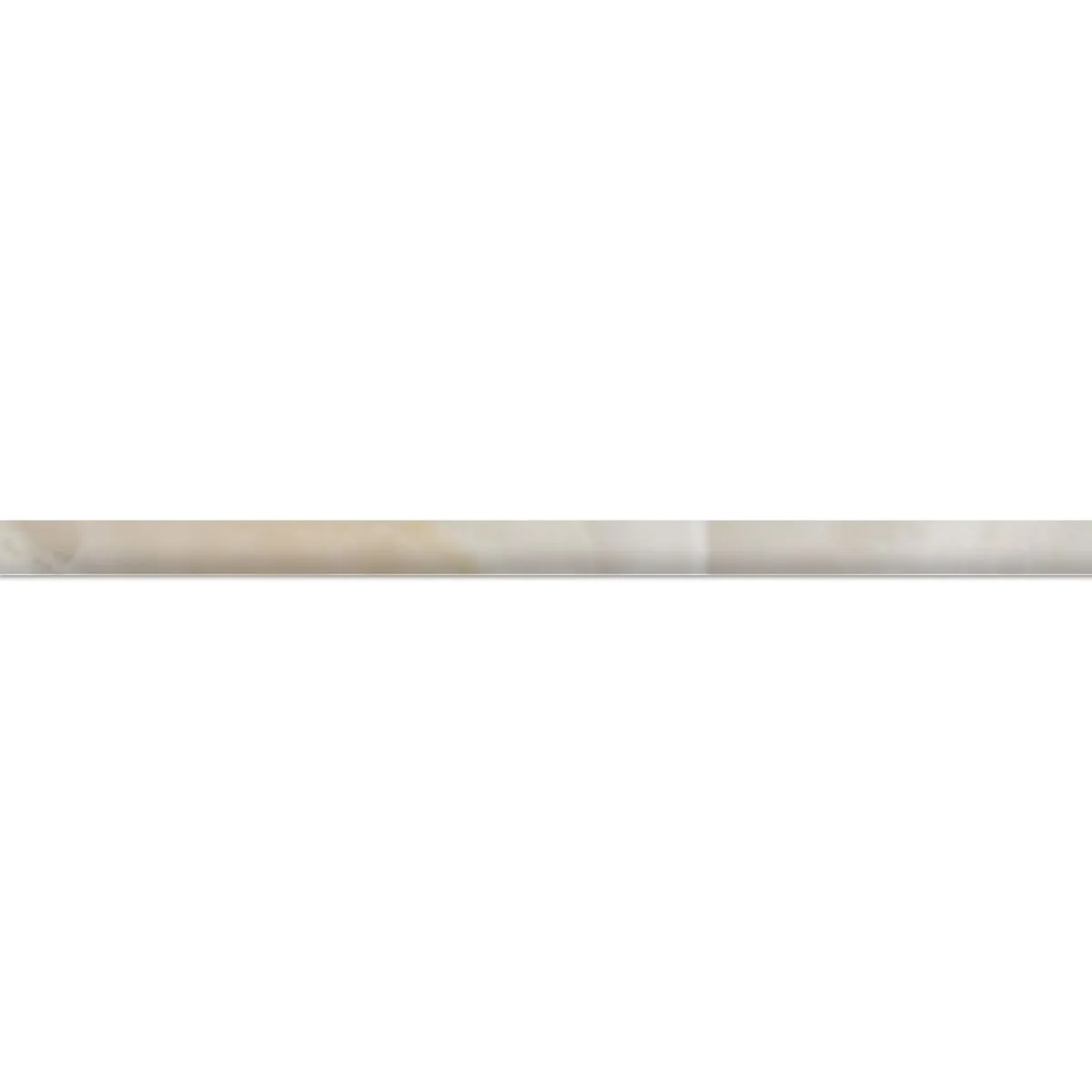 White Onyx Pencil 1/2''x12'' Stone Molding Polished