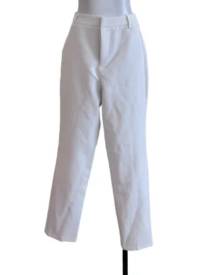 White Straight Pants