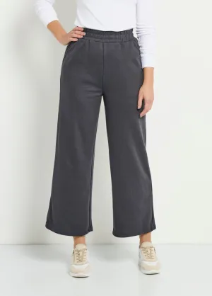 Wide comfort polo knit pants