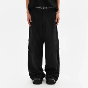 Wide-Leg Cargo Pants
