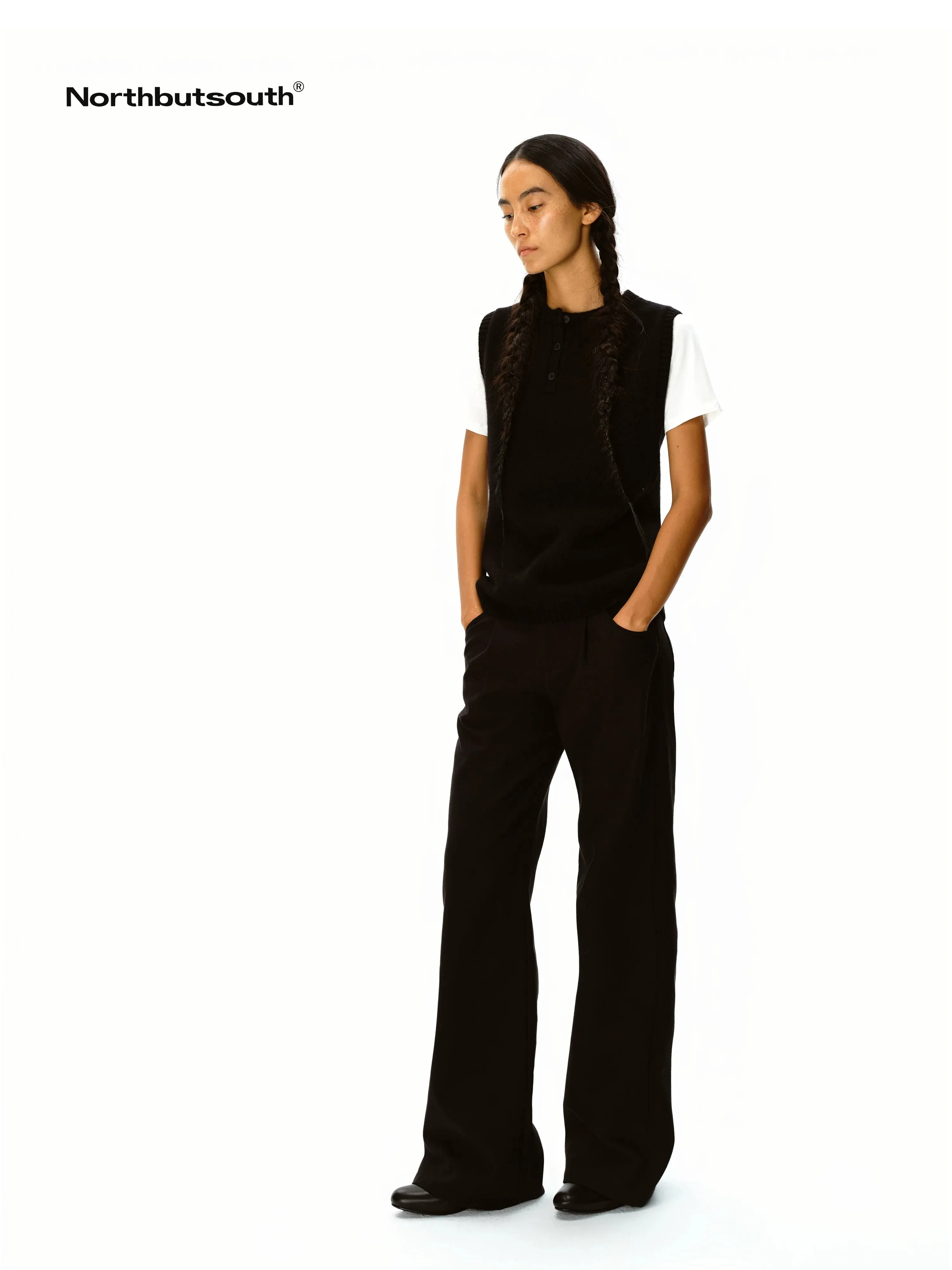Wide-Leg Casual Pants