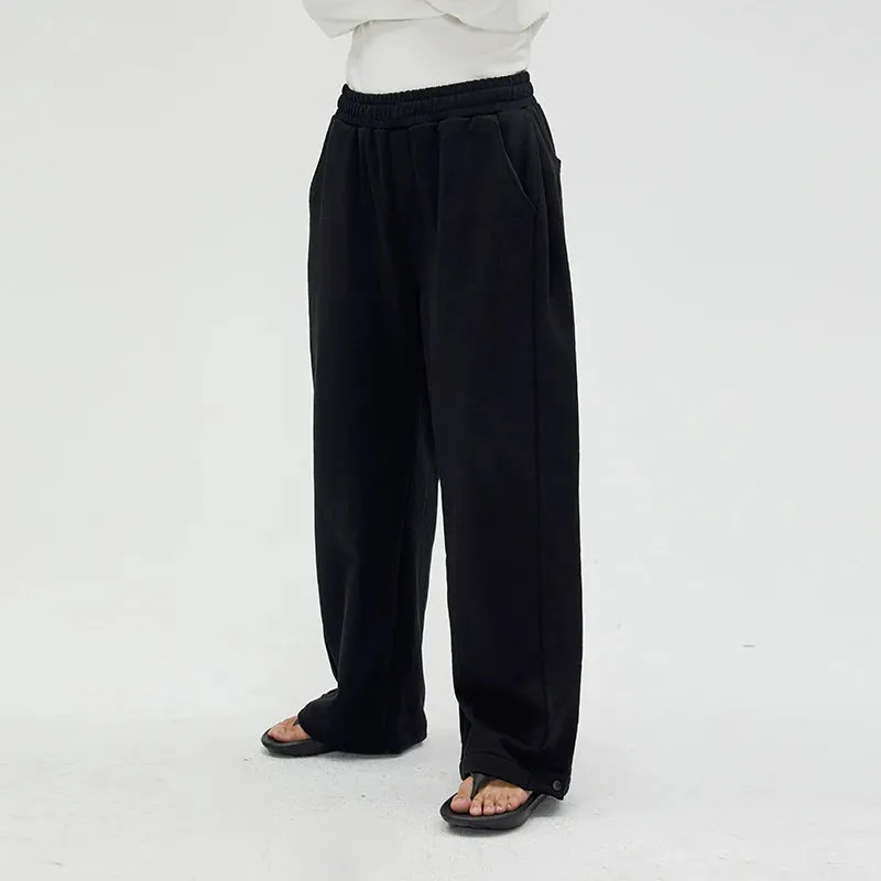 Wide-Leg Cotton Pants