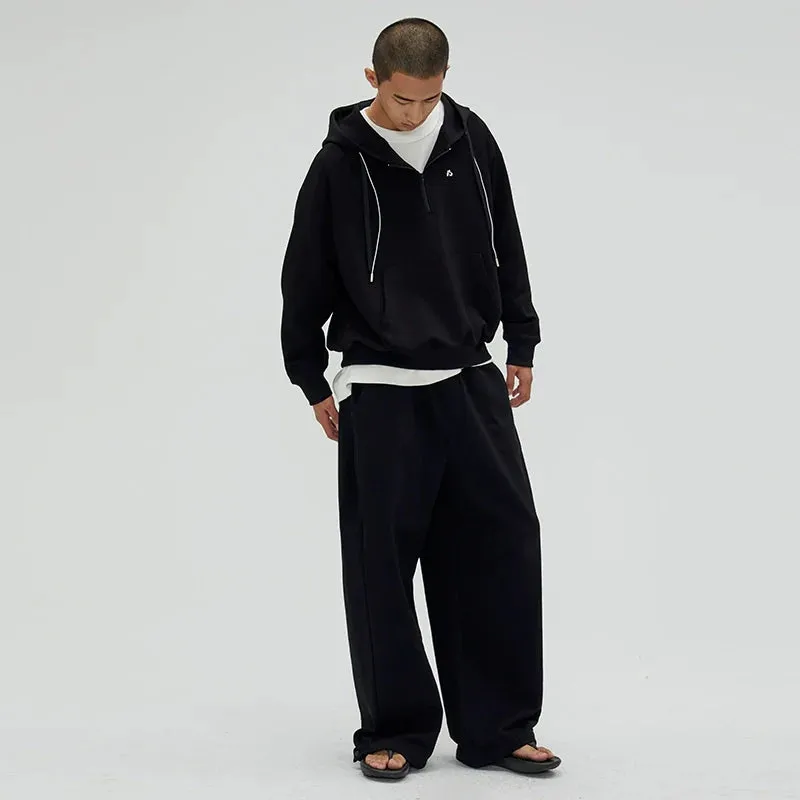 Wide-Leg Cotton Pants