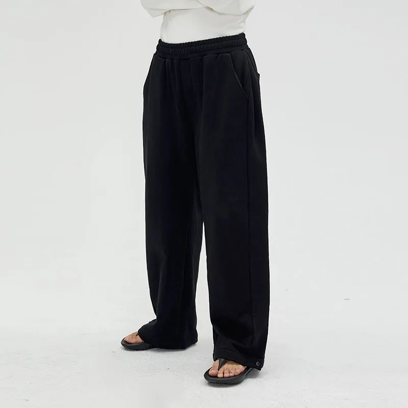 Wide-Leg Cotton Pants