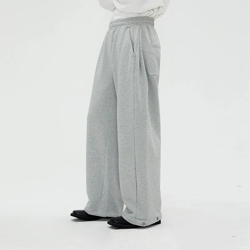 Wide-Leg Cotton Pants