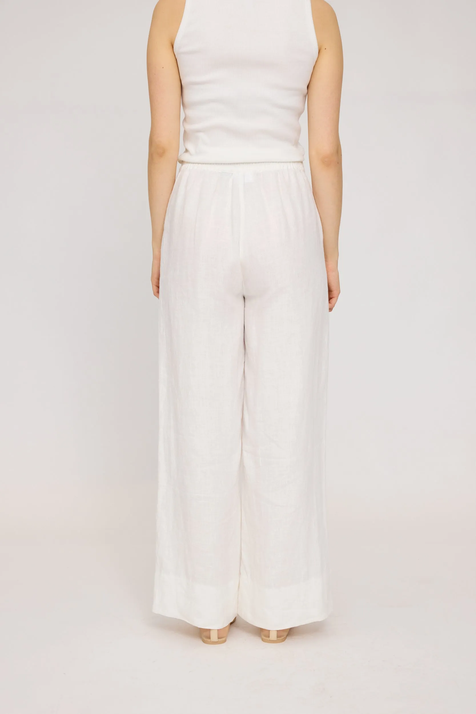 Wide Leg Linen Pants