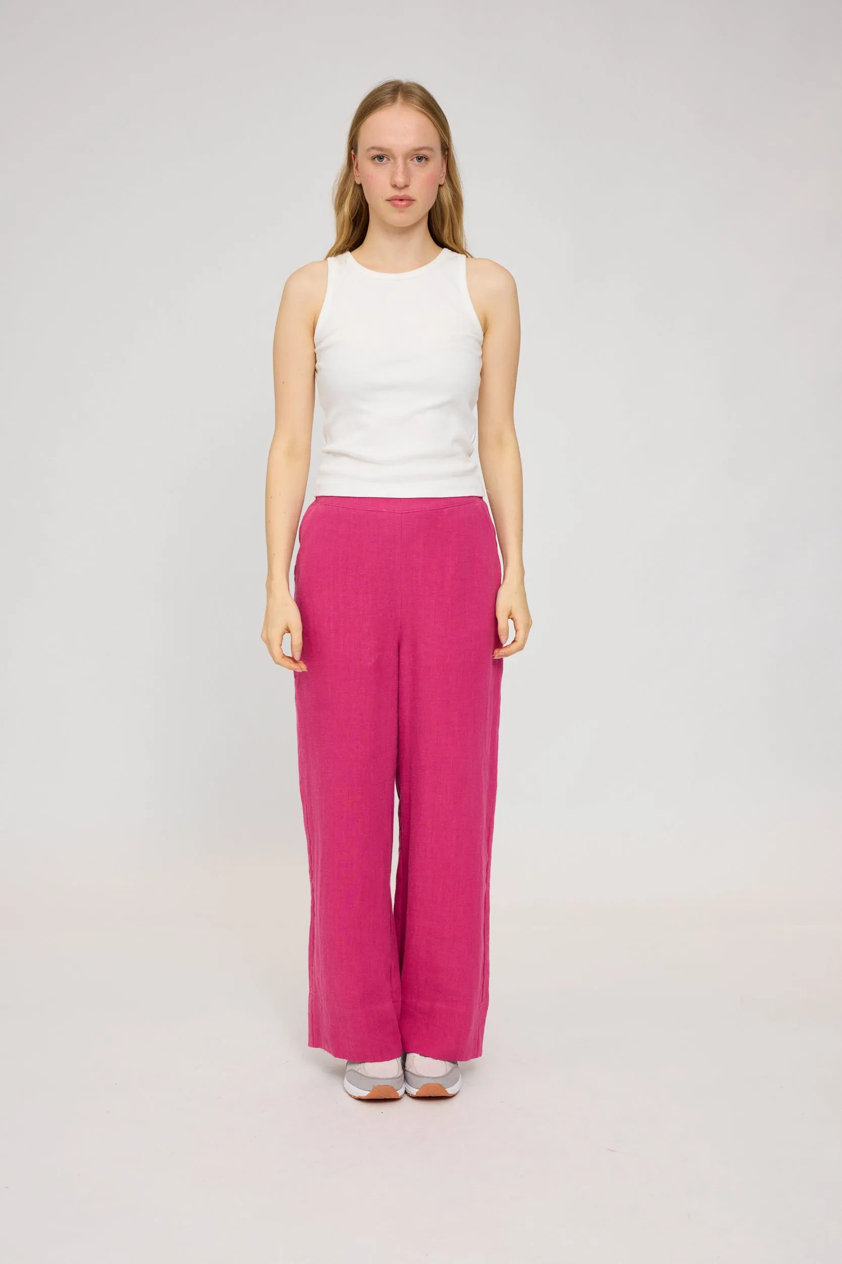 Wide Leg Linen Pants