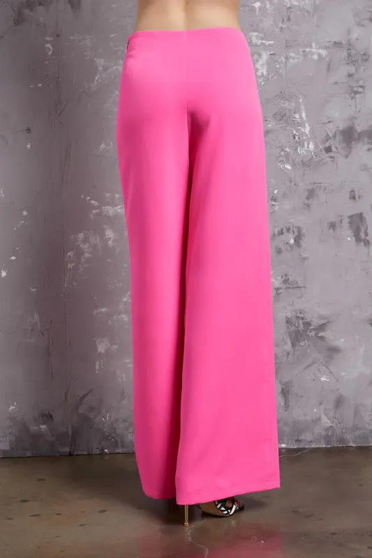 Wide Leg Pants (Pink, Lime, or White)