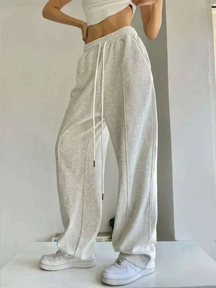 Wide-Leg Sweatpants