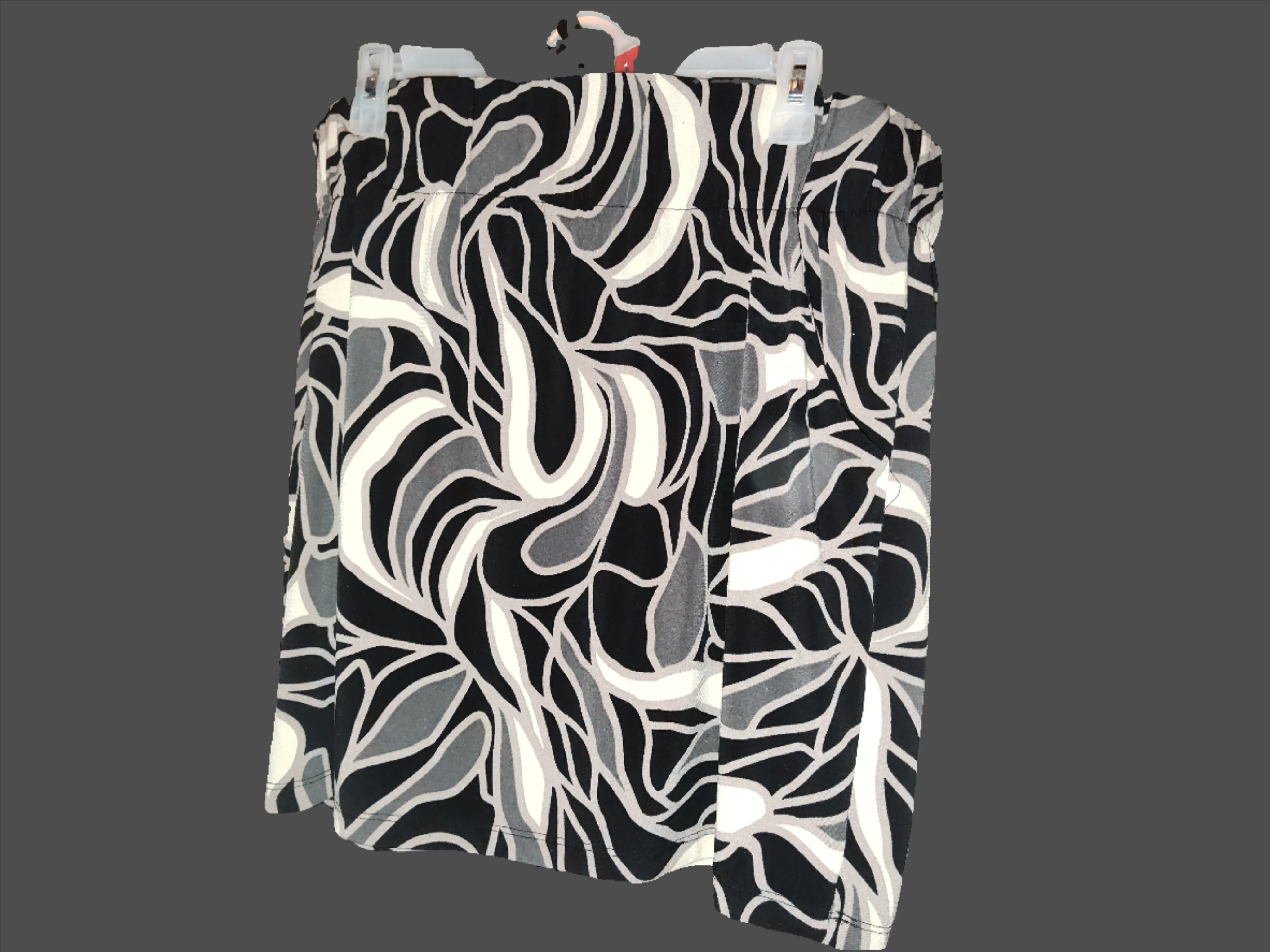 Women's Attention Brand Black & Gray Pencil Mini Skirt - preowned