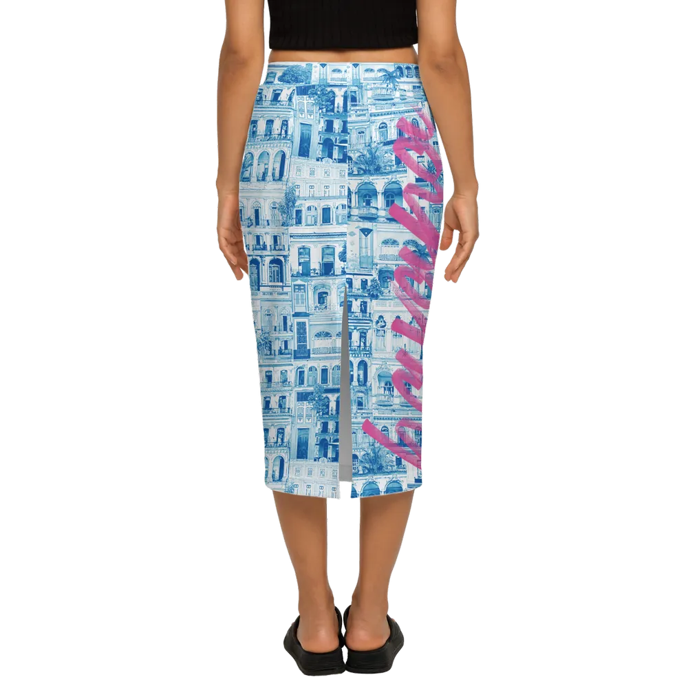 Women’s Back Split Pencil Skirt