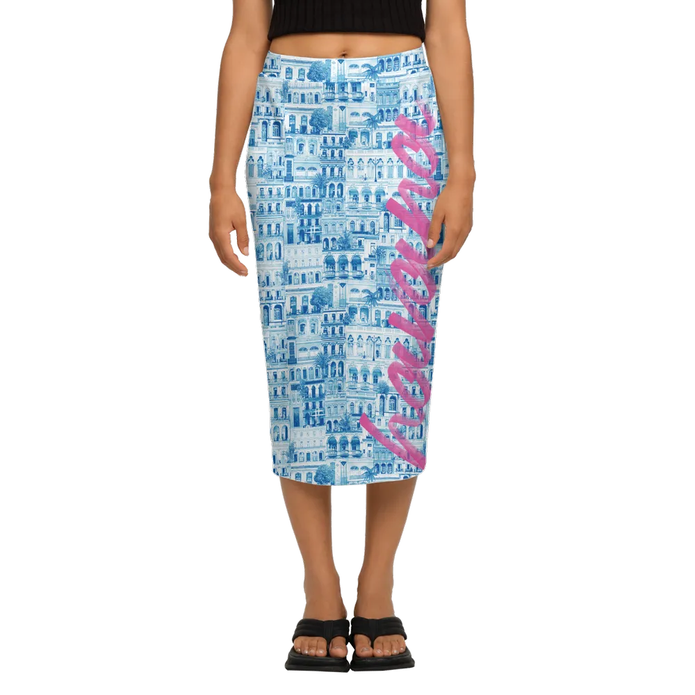 Women’s Back Split Pencil Skirt