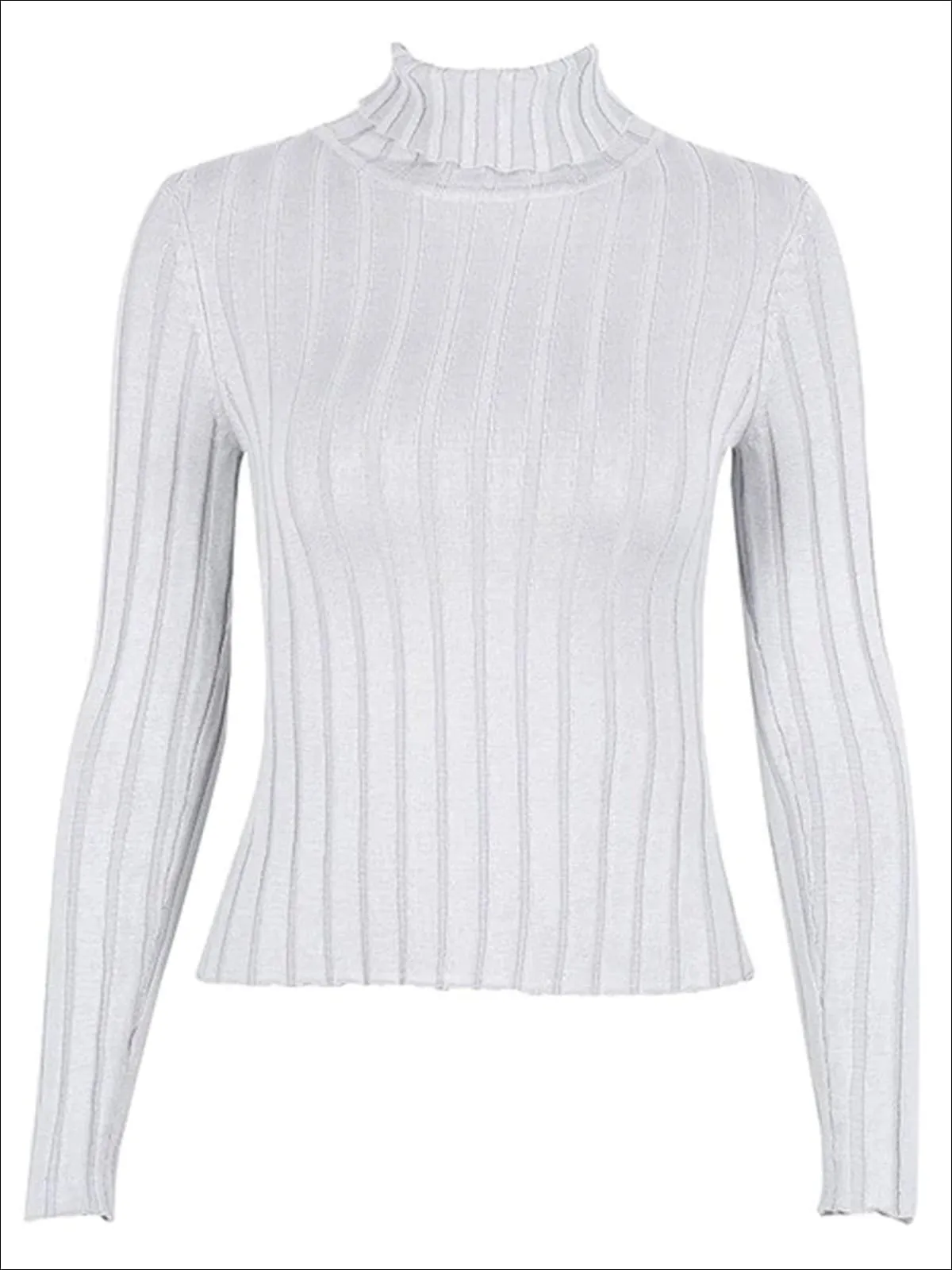Women's Casual Knit Turtleneck Long Sleeve Sweater