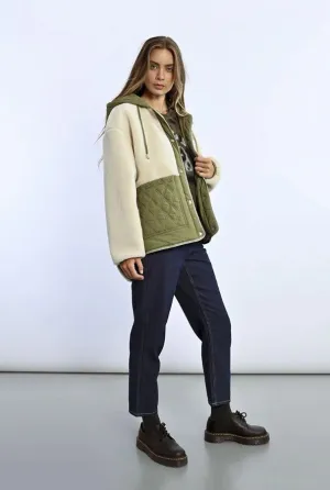 Women's Faux Sheep Hooded Jacket