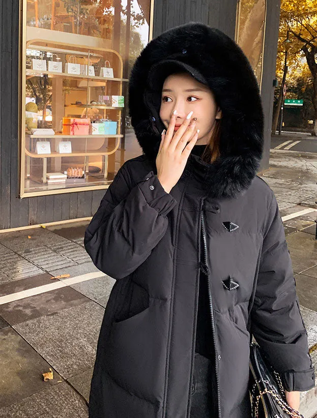Women's Insulated Parka with Windproof Features and Water-resistant Fabric