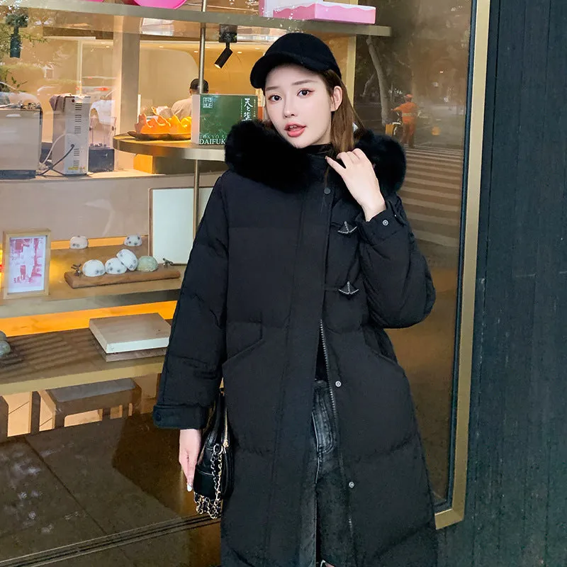 Women's Insulated Parka with Windproof Features and Water-resistant Fabric