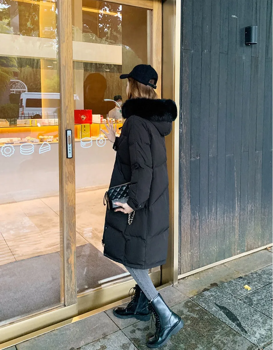 Women's Insulated Parka with Windproof Features and Water-resistant Fabric