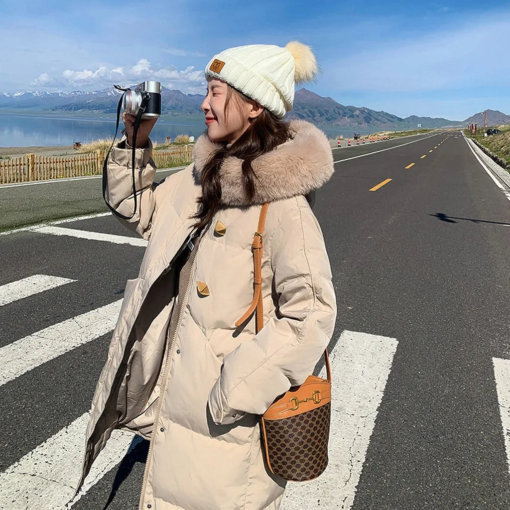 Women's Insulated Parka with Windproof Features and Water-resistant Fabric