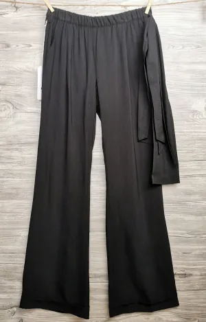 WOMENS SIZE SMALL - MELISSA NEPTON, Designer Fashion, CLYDE Black Wide Leg Trousers (Tall) NWT B46